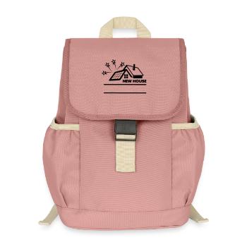 Immobilienmakler neues Haus Sonnenkollektoren - Kinder Recycelter Rucksack - Altrosa - Vorne