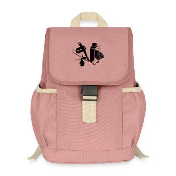 Logo Firmenkleidung Friseur - Kinder Recycelter Rucksack - Altrosa - Vorne