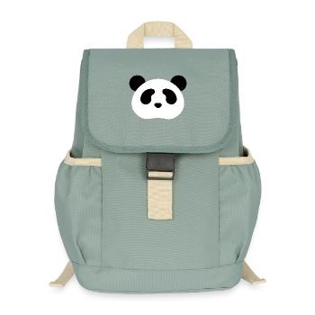 Panda Bear - Kids’ Recycled Backpack - stonewash green - Front