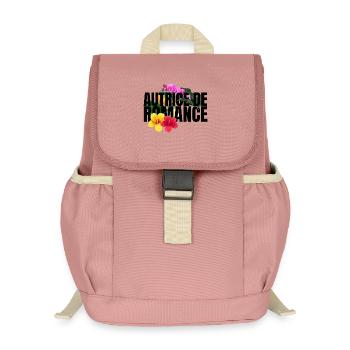 Author of Romance Flowers - Kids’ Recycled Backpack - canyon pink - Front