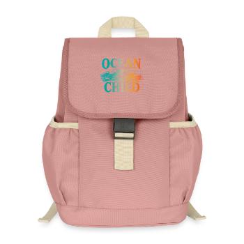 Ocean Child - Kids’ Recycled Backpack - canyon pink - Front