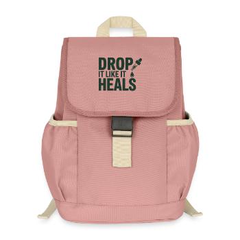 Homöopathie Lass es ab, als würde es professionell heilen. - Kinder Recycelter Rucksack - Altrosa - Vorne