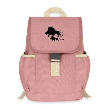 Lion Power T-Shirt – Lion Strength Family - Kinder Recycelter Rucksack - Altrosa - Vorne