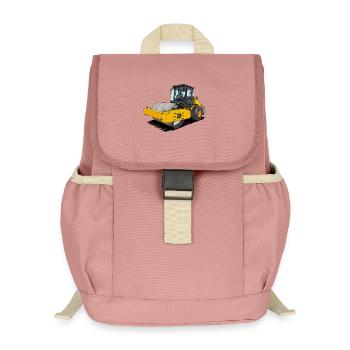 Walze im Straßenbau - Kinder Recycelter Rucksack - Altrosa - Vorne