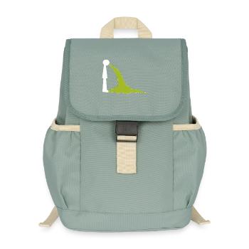 Trinkmotiv - Zum Kotzen - Eskalation und Absturz - Kinder Recycelter Rucksack - Nebelgrün - Vorne