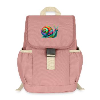 Snail - Kids’ Recycled Backpack - canyon pink - Front