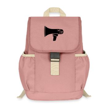 Ultras de démonstration bruyante du mégaphone - Sac à dos enfant recyclé - rose poudré - Devant