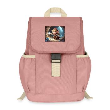 Small Elf Diamond Treasure - Kids’ Recycled Backpack - canyon pink - Front