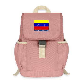 Venezuela, liberté, Caracas, Amérique du sud - Sac à dos enfant recyclé - rose poudré - Devant