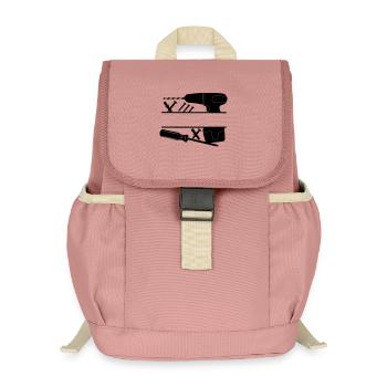 Zimmermannsbohrer-Logo - Kinder Recycelter Rucksack - Altrosa - Vorne