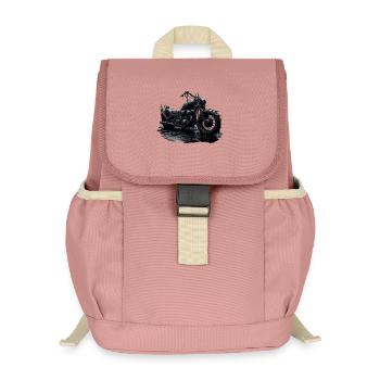 Rostiges Apokalypse Motorrad - Dark Fantasy Skull - Kinder Recycelter Rucksack - Altrosa - Vorne