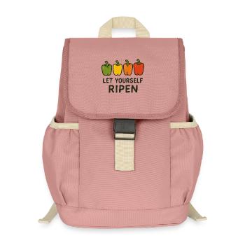Lassen Sie sich reifen - Kinder Recycelter Rucksack - Altrosa - Vorne