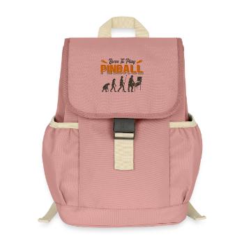 Évolution du flipper - Design drôle de joueur d’arcade - Sac à dos enfant recyclé - rose poudré - Devant