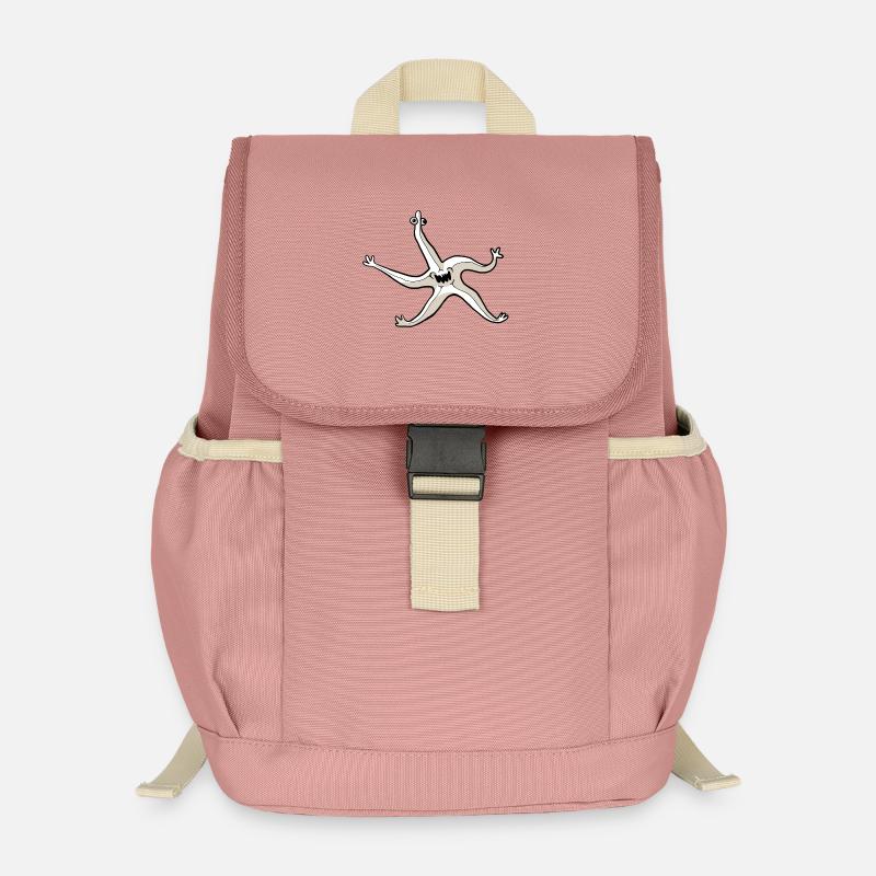 Quirky Starfish - Kids’ Recycled Backpack - canyon pink
