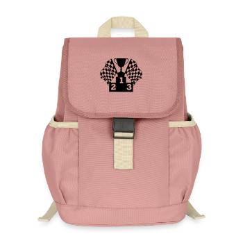 Car Racing Cup Flagge Podium - Kinder Recycelter Rucksack - Altrosa - Vorne