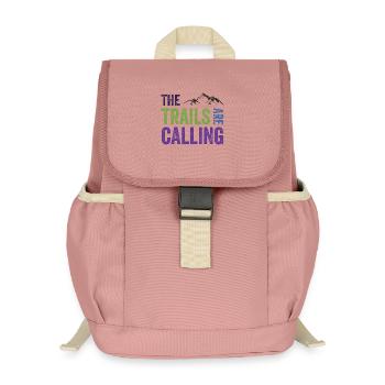 Die Spuren rufen - Kinder Recycelter Rucksack - Altrosa - Vorne
