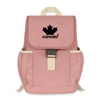 Kanada Ahornblatt – Proudly Canadian Flagge Design - Kinder Recycelter Rucksack - Altrosa - Vorne