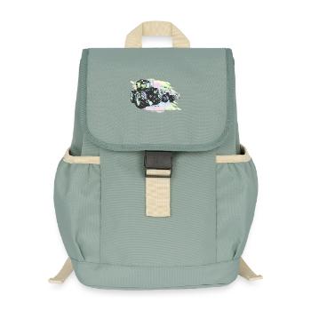 Klassische MB-trac Traktoren - Kinder Recycelter Rucksack - Nebelgrün - Vorne