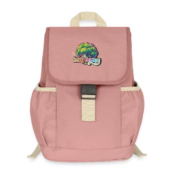 Brokkoli is my therapy - Kinder Recycelter Rucksack - Altrosa - Vorne