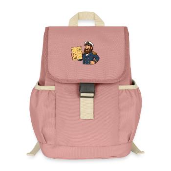 Captain Treasure Map Cartoon - Kids’ Recycled Backpack - canyon pink - Front