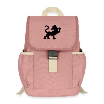 Tiger shadow figure - Kids’ Recycled Backpack - canyon pink - Front