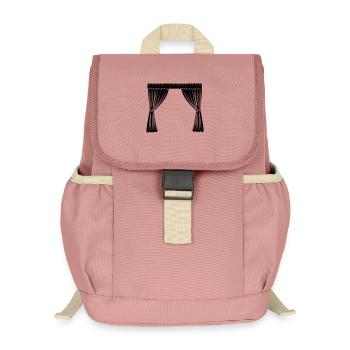 Curtains logo - Kids’ Recycled Backpack - canyon pink - Front