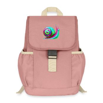 Schnecke - Kinder Recycelter Rucksack - Altrosa - Vorne