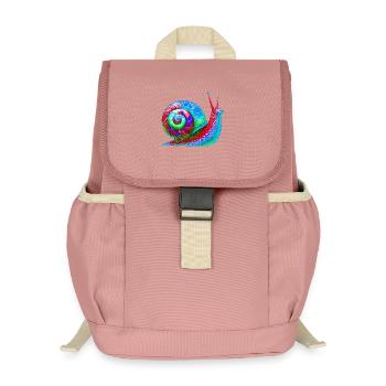 Snail - Kids’ Recycled Backpack - canyon pink - Front