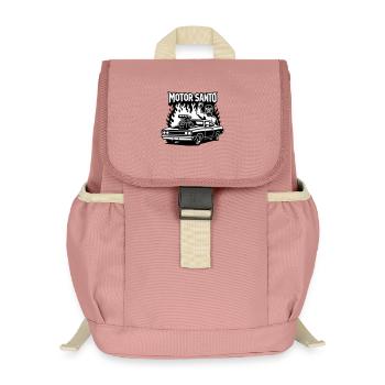 Motor Santo Fire Hotrod - Kids’ Recycled Backpack - canyon pink - Front