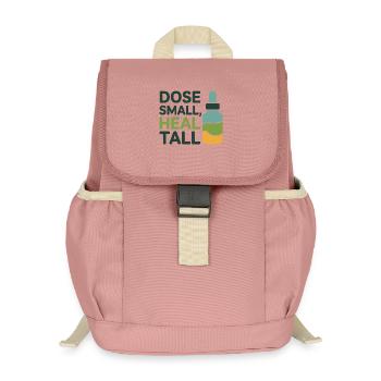 Homeopathy Dose Small Heal Tall Professional  - Kids’ Recycled Backpack - canyon pink - Front