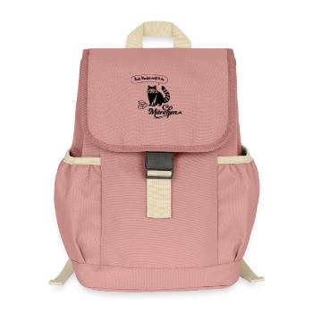 Bruder Waschbär - Kinder Recycelter Rucksack - Altrosa - Vorne
