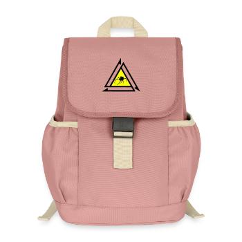 Spinne - Kinder Recycelter Rucksack - Altrosa - Vorne