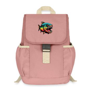 Piranha - Kinder Recycelter Rucksack - Altrosa - Vorne