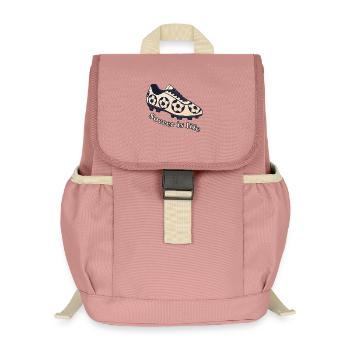 Soccer – Soccer is Life Design - Kids’ Recycled Backpack - canyon pink - Front