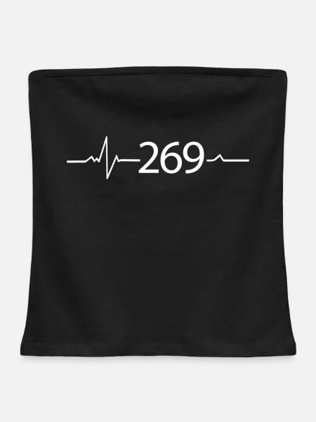 269 - RESPEKTIERE LEBEN - Frauen Organic Bandeau Top - Schwarz