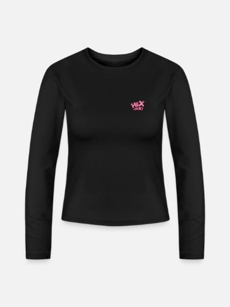 Bibi Blocksberg Hex Hex Pink Stick - Slim Fit Frauen Organic Langarmshirt - Schwarz