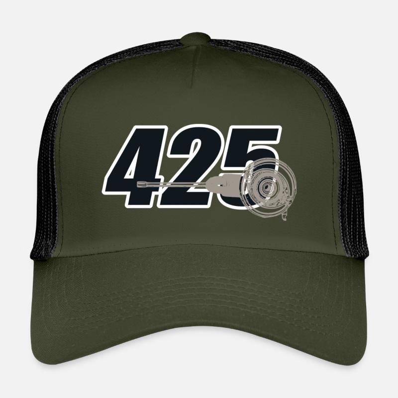 425 German Motorcycle AWO DDR - Kinder Trucker-Cap - Olive/Schwarz