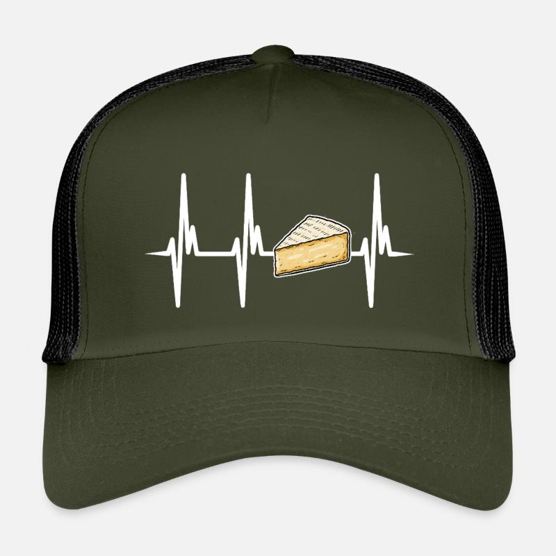 J’adore le fromage brie - Casquette trucker enfant - olive/noir