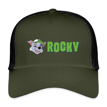 La Pat' Patrouille Rocky - Casquette trucker enfant - olive/noir - Devant