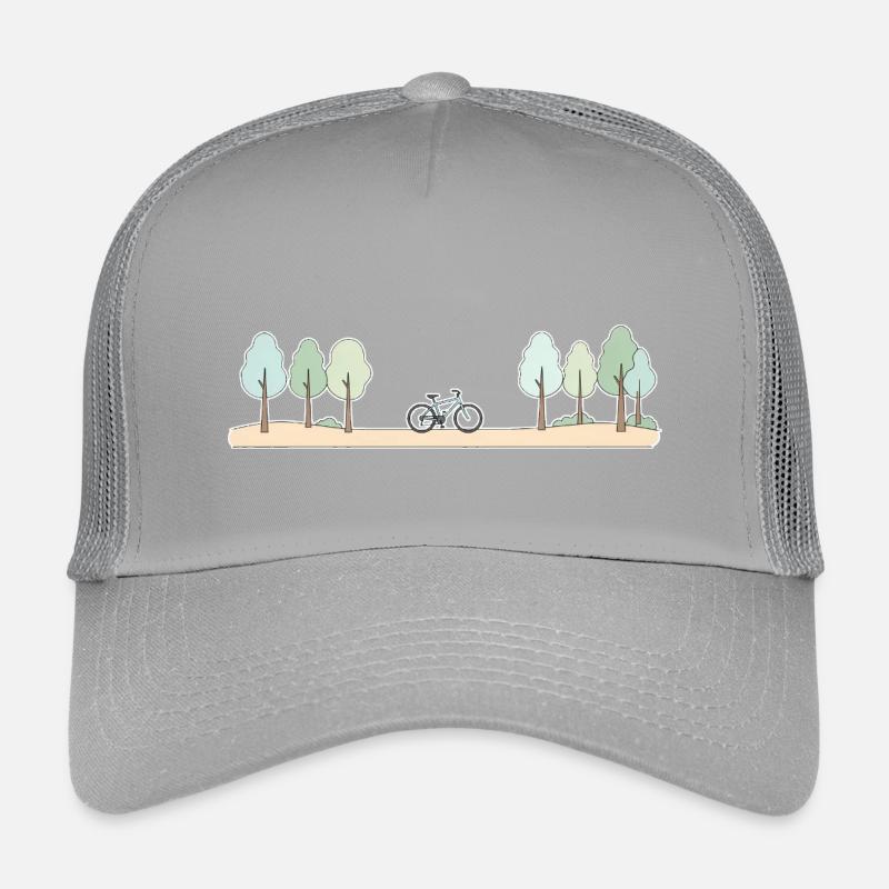 Scène cyclable sur les sentiers forestiers Casquette trucker enfant