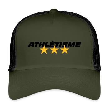 Athletics - Kids’ Trucker Cap - olive/black - Front
