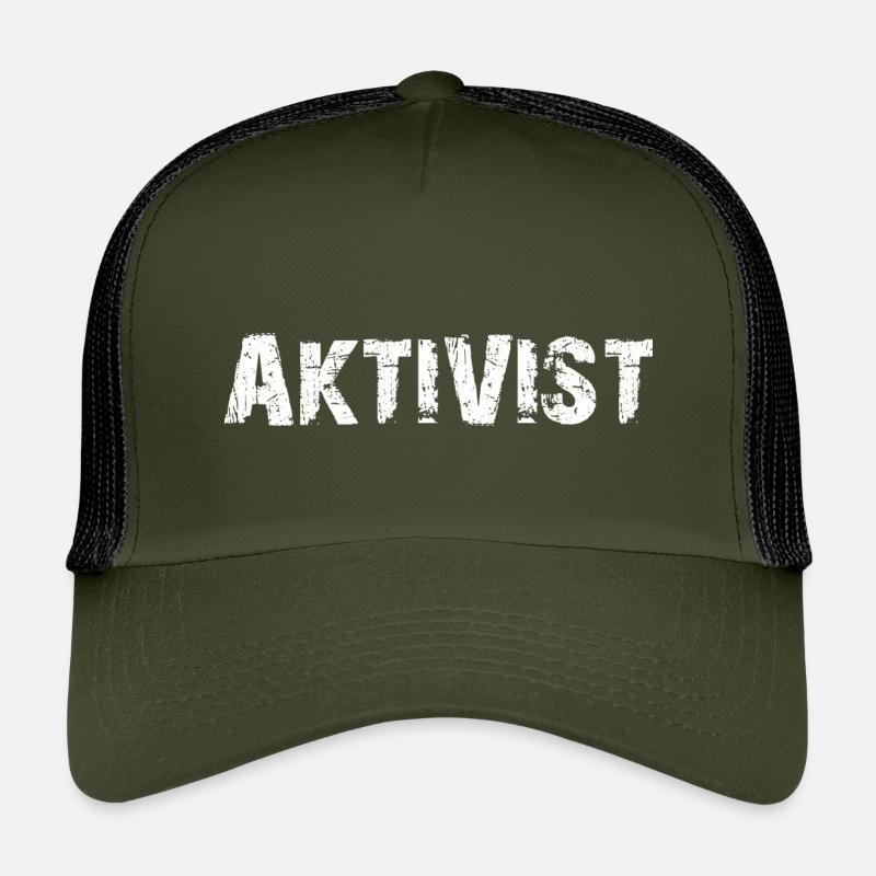 AKTIVIST - Kinder Trucker-Cap - Olive/Schwarz