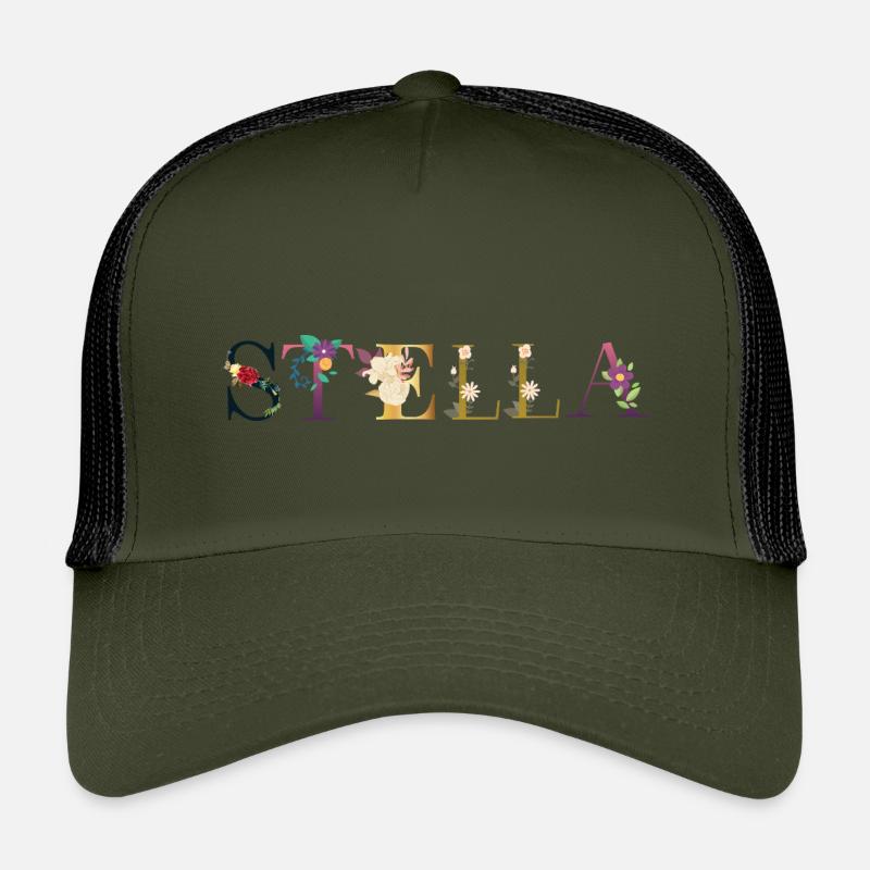 Stella - Kids’ Trucker Cap - olive/black