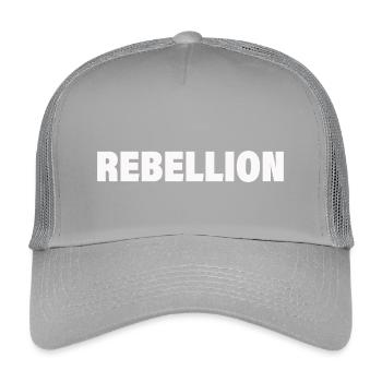 REBELLION - Kinder Trucker-Cap - Hellgrau - Vorne