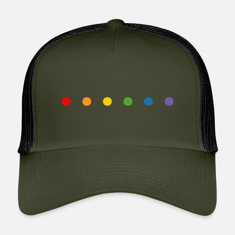 Rainbow small rounds LGBT lgbtqi queer Kids’ Trucker Cap