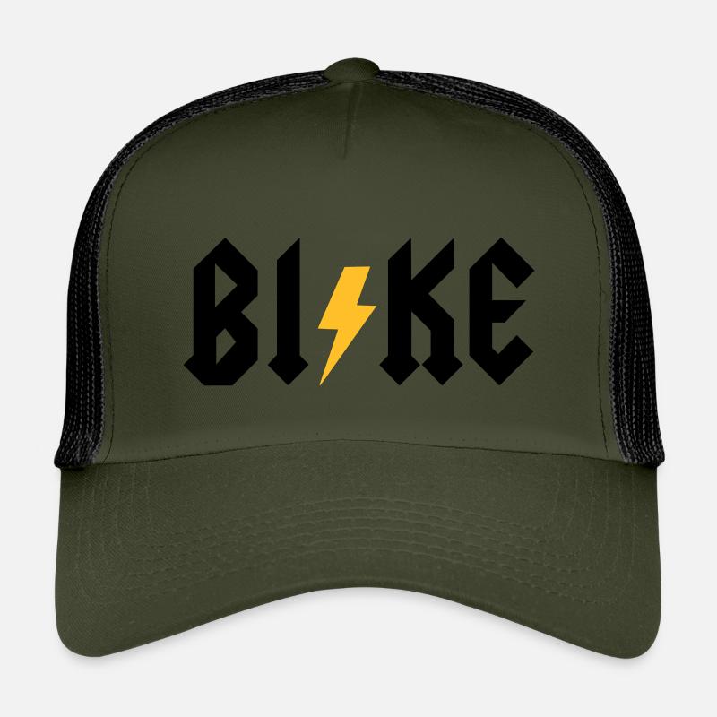 BI!KE - Kinder Trucker-Cap - Olive/Schwarz