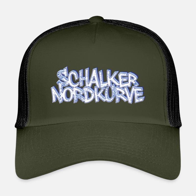 Schalker Nordkurve - Kinder Trucker-Cap - Olive/Schwarz