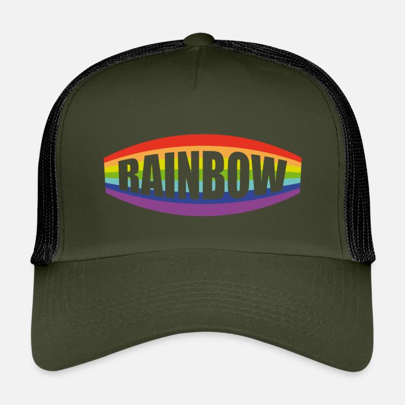 Rainbow lettering Pochette Kids’ Trucker Cap