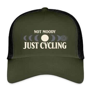Perimenopause Humor Perimenopause - Kids’ Trucker Cap - olive/black - Front