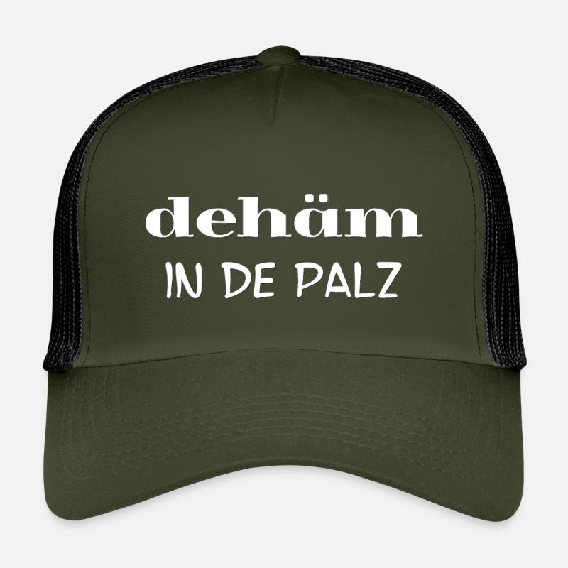 pfälzer alltäglich, dehäm in de Palz - Kinder Trucker-Cap - Olive/Schwarz